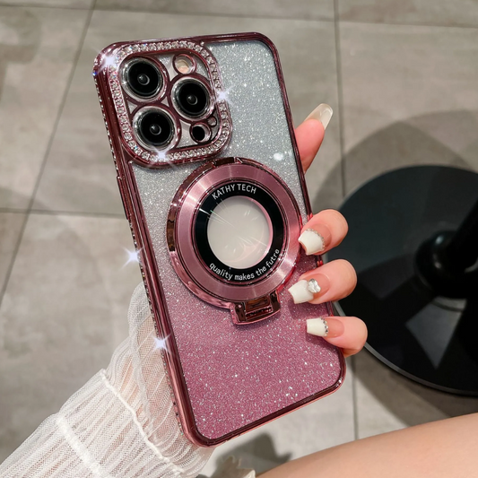 Dazzling Romance: Glitter Diamond iPhone Case